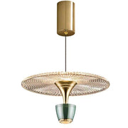 Elegant Circular LED Chandelier – Chic and Contemporary Lighting for Your Living Room and Kitchen