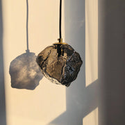 Copper and glass Lava finish – Modern and chic LED pendant light for elegant interiors