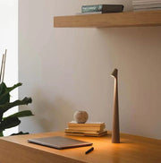 Elegant rechargeable aluminum table lamp - Chic design with adjustable lighting levels