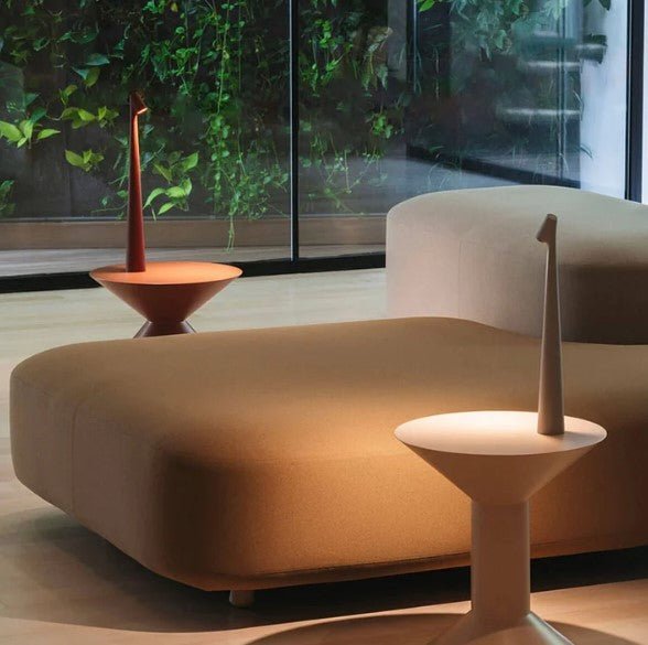 Lampe de table en aluminium rechargeable élégante - Design chic avec niveaux d'éclairage réglables