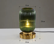 Elegant Nordic glass table lamp – Illuminate your space with modern elegance and a soft LED glow