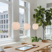 Elegant opal glass pendant – Embrace Nordic elegance for a chic home atmosphere