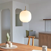 Elegant opal glass pendant – Embrace Nordic elegance for a chic home atmosphere