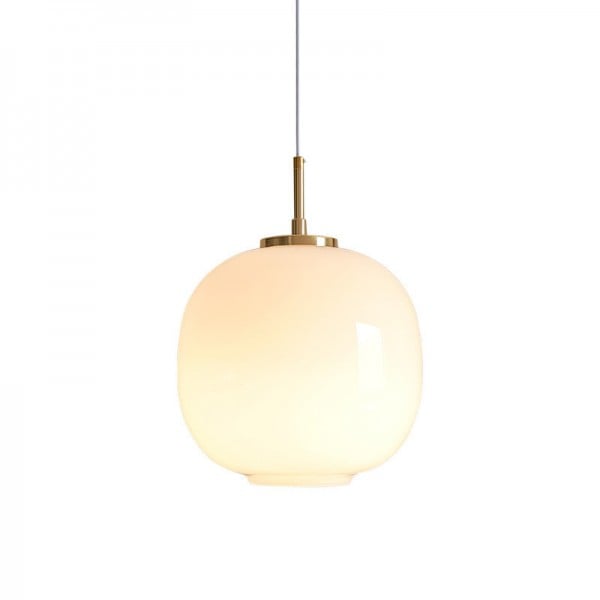 Elegant opal glass pendant – Embrace Nordic elegance for a chic home atmosphere