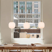 Elegant opal glass pendant – Embrace Nordic elegance for a chic home atmosphere