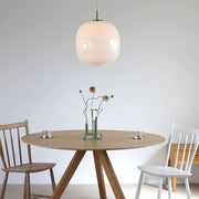 Elegant opal glass pendant – Embrace Nordic elegance for a chic home atmosphere