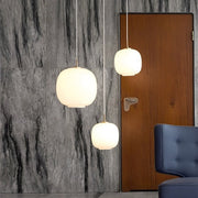 Elegant opal glass pendant – Embrace Nordic elegance for a chic home atmosphere
