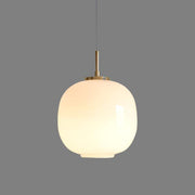 Elegant opal glass pendant – Embrace Nordic elegance for a chic home atmosphere
