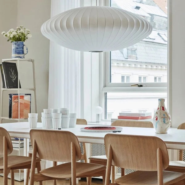 Mixed wood chandelier inspired by Scandinavian design – Stylish elegance for modern spaces
