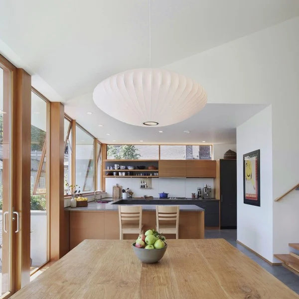 Mixed wood chandelier inspired by Scandinavian design – Stylish elegance for modern spaces