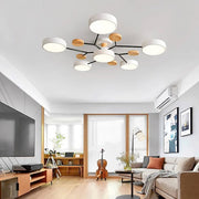 Elegant Nordic LED ceiling light - Stylish branched disc design
