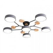 Elegant Nordic LED ceiling light - Stylish branched disc design