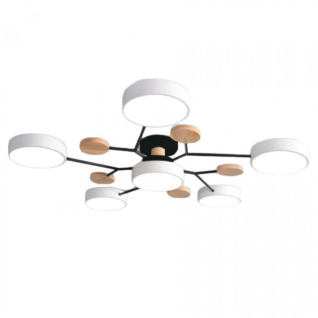 Elegant Nordic LED ceiling light - Stylish branched disc design