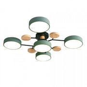 Elegant Nordic LED ceiling light - Stylish branched disc design