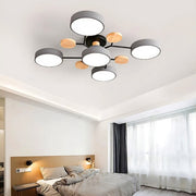 Elegant Nordic LED ceiling light - Stylish branched disc design