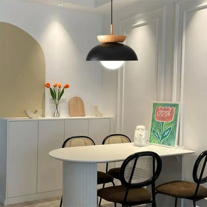 Suspension Nordique Élégante – Lampe Moderne Exquise En Bois Mi-Dur Pour Espaces Contemporains Chics