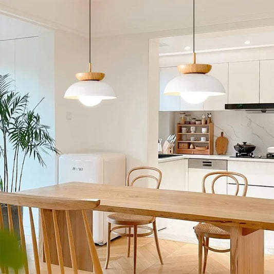 Suspension Nordique Élégante – Lampe Moderne Exquise En Bois Mi-Dur Pour Espaces Contemporains Chics