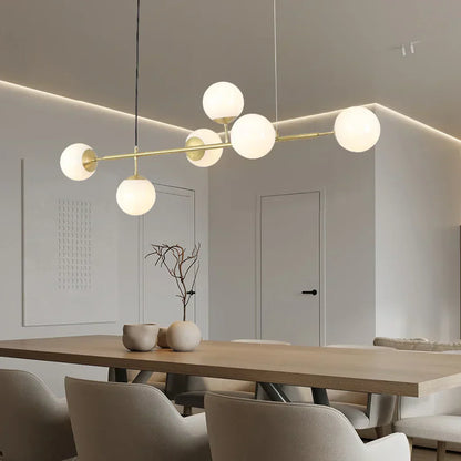 Suspension Orb Chic – Moderne glazen bol-lamp verkrijgbaar in elegant gouden of strak zwart afwerking