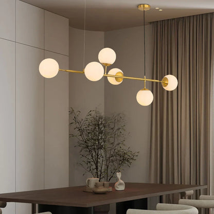 Suspension Orb Chic – Moderne glazen bol-lamp verkrijgbaar in elegant gouden of strak zwart afwerking