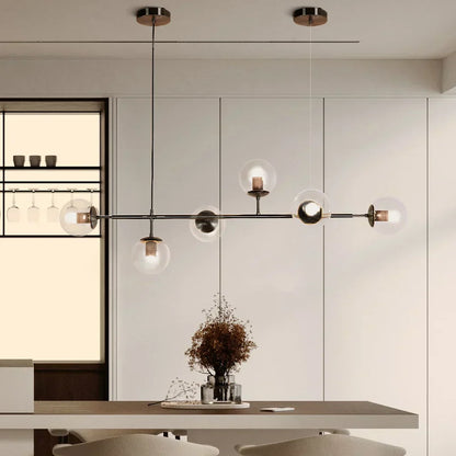 Suspension Orb Chic – Moderne glazen bol-lamp verkrijgbaar in elegant gouden of strak zwart afwerking