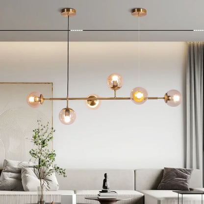 Suspension Orb Chic – Moderne glazen bol-lamp verkrijgbaar in elegant gouden of strak zwart afwerking