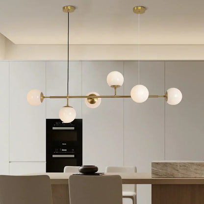 Suspension Orb Chic – Moderne glazen bol-lamp verkrijgbaar in elegant gouden of strak zwart afwerking