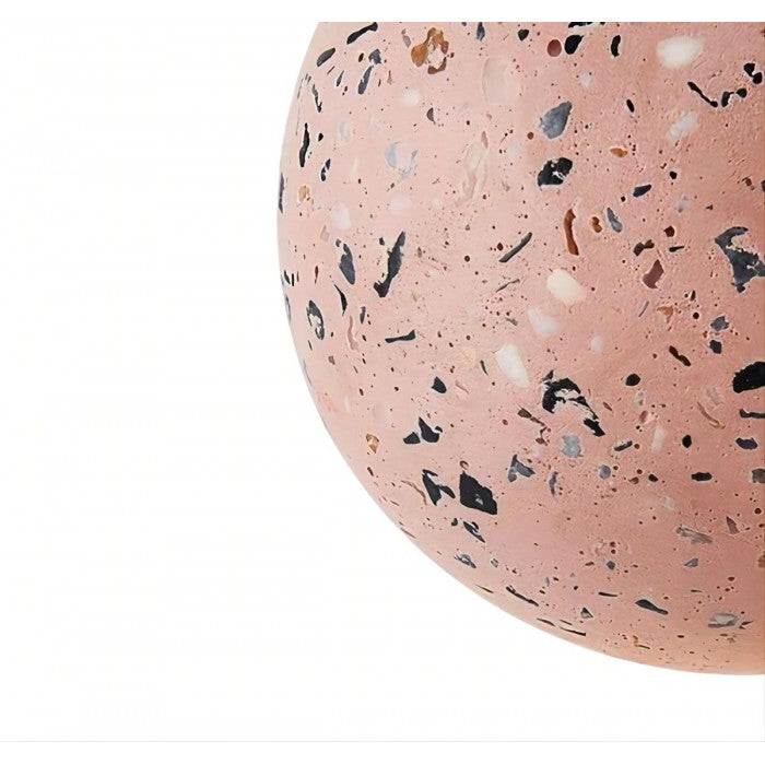 Bländande geometrisk hängande lampa Origo – Tillverkad av vulkansten och opalglas