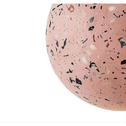 Bländande geometrisk hängande lampa Origo – Tillverkad av vulkansten och opalglas