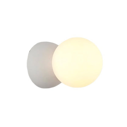 Bländande geometrisk hängande lampa Origo – Tillverkad av vulkansten och opalglas