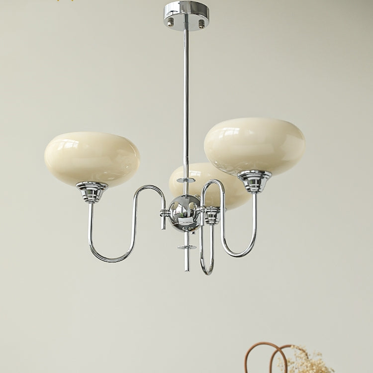 Exquisite glass and metal chandelier – Elevate your space with timeless sophistication
