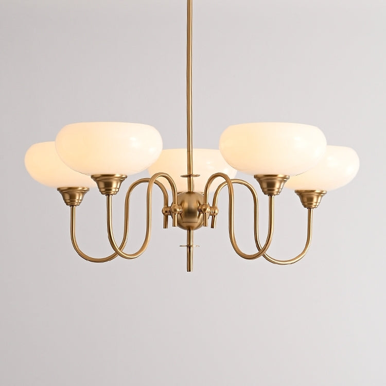 Exquisite glass and metal chandelier – Elevate your space with timeless sophistication