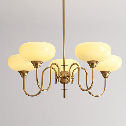 Exquisite glass and metal chandelier – Elevate your space with timeless sophistication