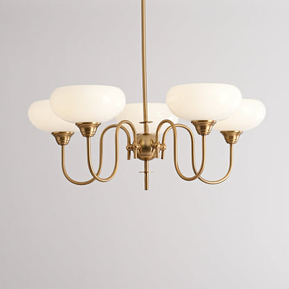 Exquisite glass and metal chandelier – Elevate your space with timeless sophistication