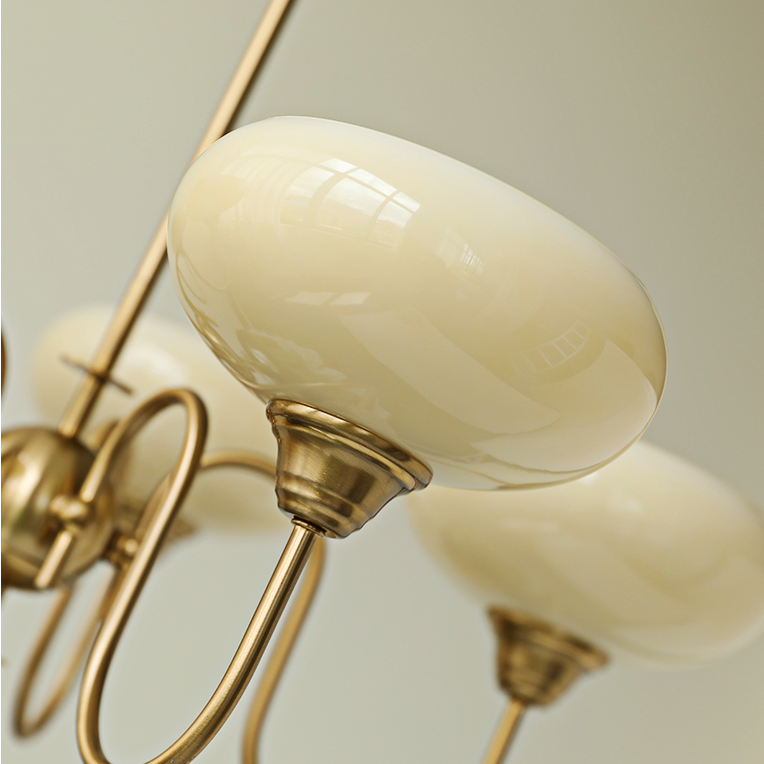 Exquisite glass and metal chandelier – Elevate your space with timeless sophistication