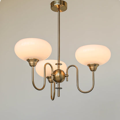 Exquisite glass and metal chandelier – Elevate your space with timeless sophistication