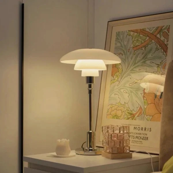 Metal floor lamp with dazzling multilayer discs – Elevate your space with modern elegance and soothing ambient light