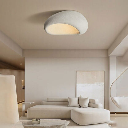 Lumière de plafond Wabi-Sabi – Épouser l'élégance minimaliste avec une douce lueur LED