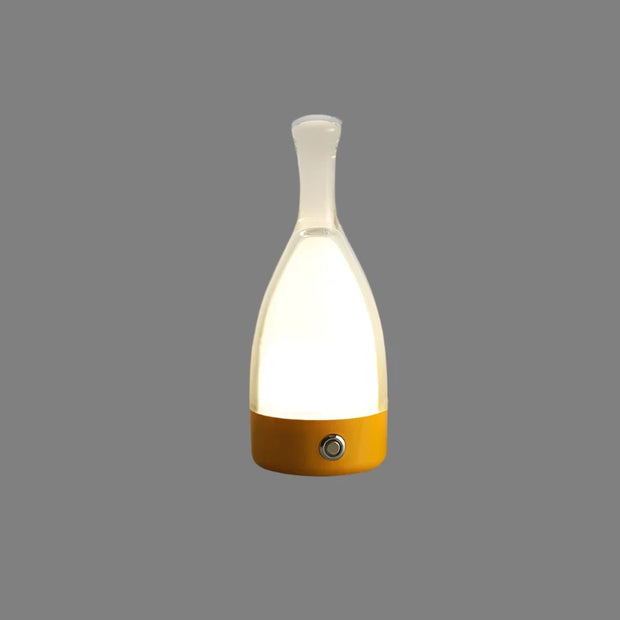 Charming Wine Bottle Shaped LED Night Light – Rechargeable Decorative Lamp with Adjustable Soft Glow