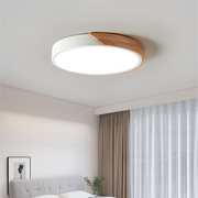 Nordic Chic Wooden Macaron LED Chandelier – Elegant Fusion of Wood and Metal