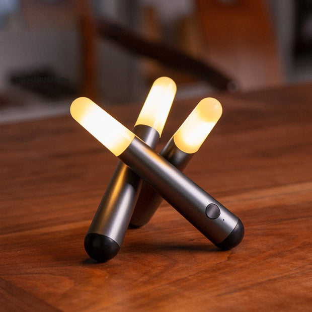 Portable LED glow sticks – Charming decorative lighting for a warm table ambiance