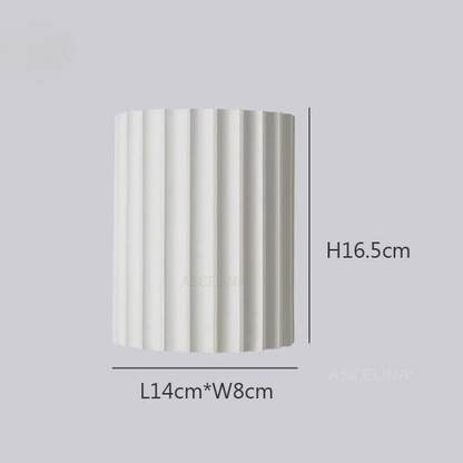Chic wandlamp met geplooide lampenkap – Verhoog uw ruimte met moderne elegantie en zachte verlichting