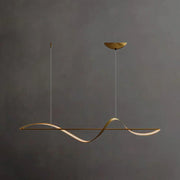 Elegant Whisper Linear Chandelier – Modern LED Lighting in Metal and Acrylic