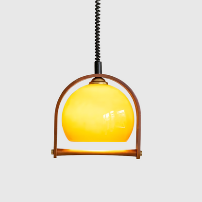 Lustre en Bois Bauhaus Intemporel – Un Mélange Parfait de Charme Classique et de Style Contemporain