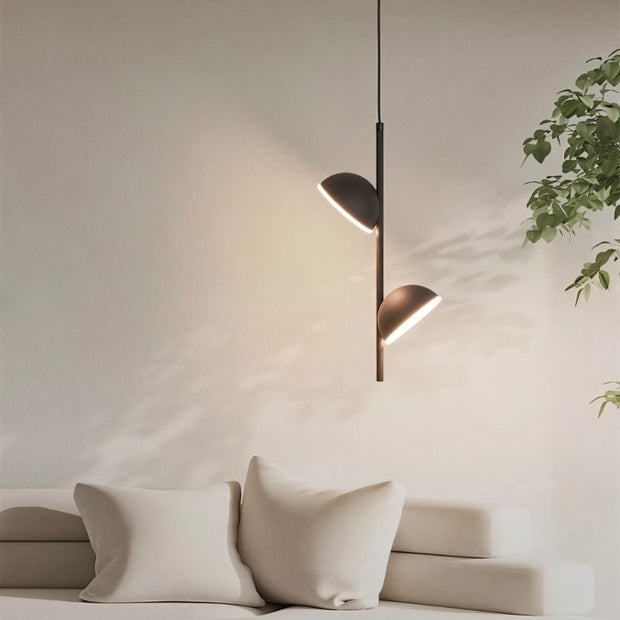 Versatile pendant lamp Tiraha – Stunning elegance in aluminum and acrylic