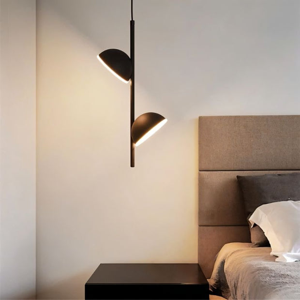 Versatile pendant lamp Tiraha – Stunning elegance in aluminum and acrylic