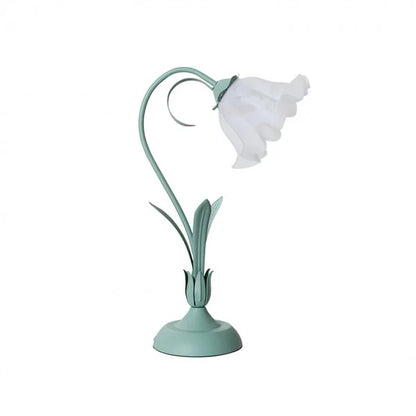 Lampe de table florale vintage charmante – Élégance inspirée de la nature et design fonctionnel