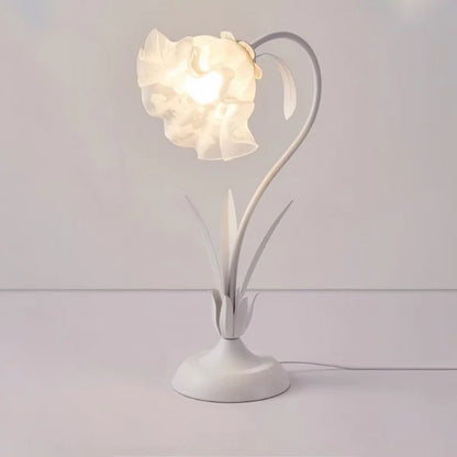 Lampe de table florale vintage charmante – Élégance inspirée de la nature et design fonctionnel