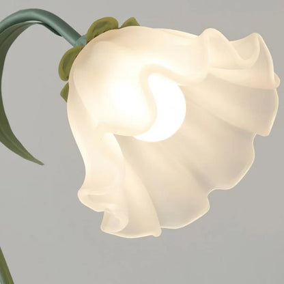Lampe de table florale vintage charmante – Élégance inspirée de la nature et design fonctionnel