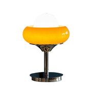 Chic yellow Bauhaus glass table lamp – A fusion of vintage charm and contemporary style
