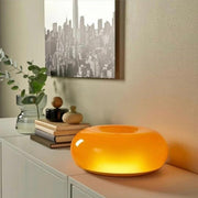 LED Lamp Inspired by Bauhaus in Donut Shape – Dimmable Desk and Wall Light with Contemporary Style and a Vintage Touch